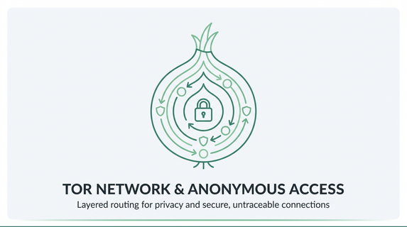 Tor onion routing network diagram